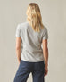 Women's Classic Cotton V-Neck Tee - Ghost Grey